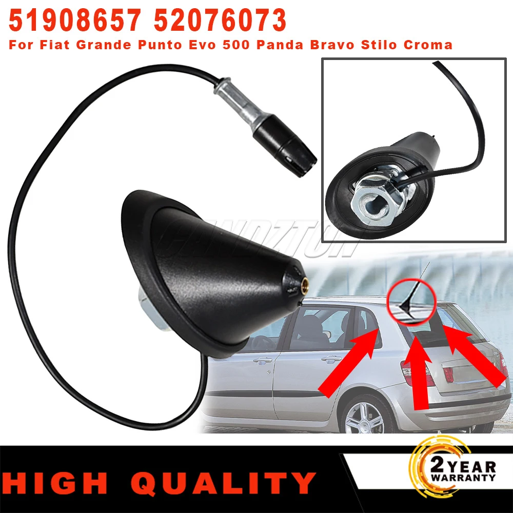 

New Roof Antenna Base ABS Plastic Holder For Fiat Grande Punto Evo 500 Panda Bravo Stilo Croma Car Accessories 51908657 52076073