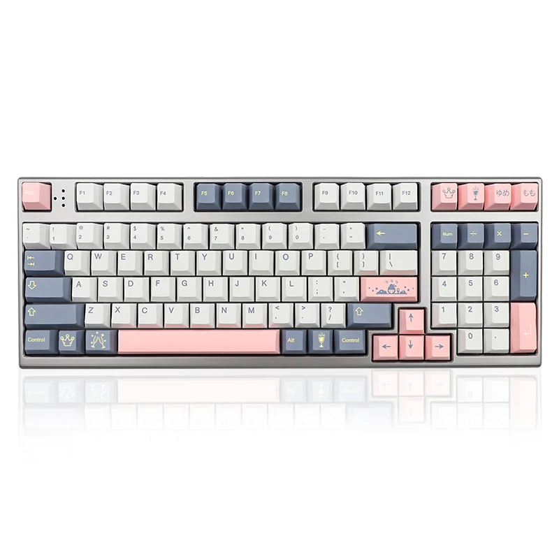 Juego de teclas GMK Momo Yume de 135 teclas, perfil de cereza, teclas de sublimación de tinte PBT para teclado mecánico Cherry MX Switch