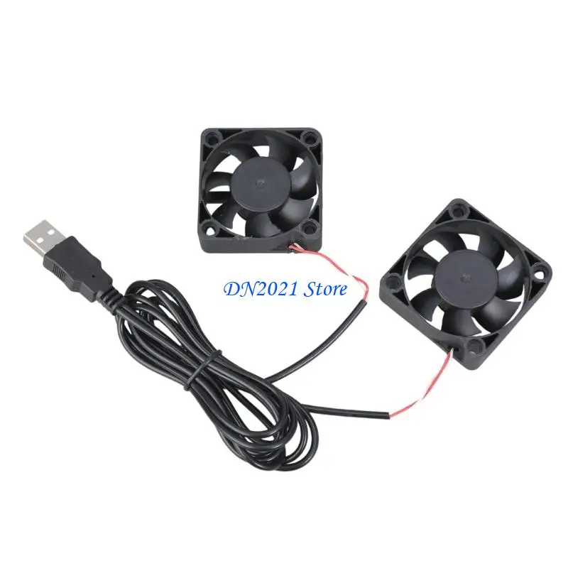 

F3KE USB-питание 5 В 5015 двойной шарикоподшипник охлаждающий вентилятор для 3D-принтеров электроника охлаждение 50x50x15 мм 93