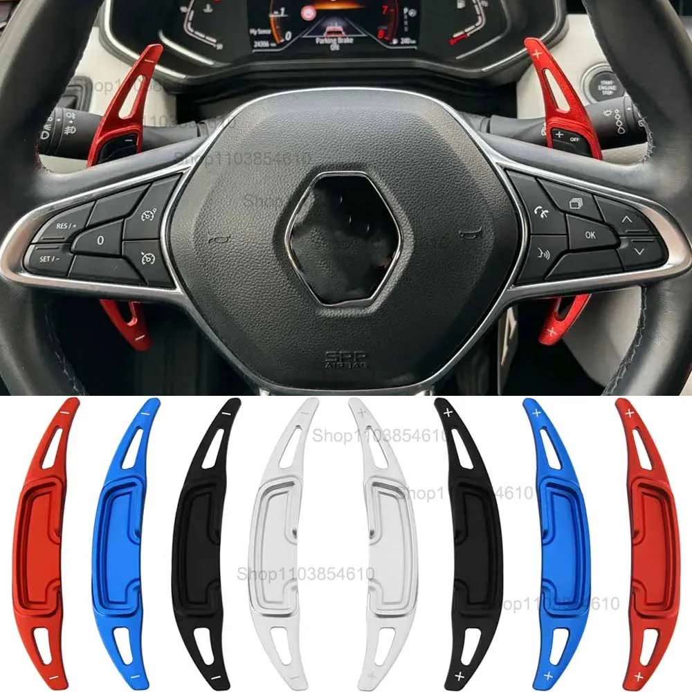 

For Renault Clio 5 Captur 2 Arkana 2020 2021 2022 2023 Car Steering Wheel Shift Paddle DSG Extension Gear Sticker Car Accessory