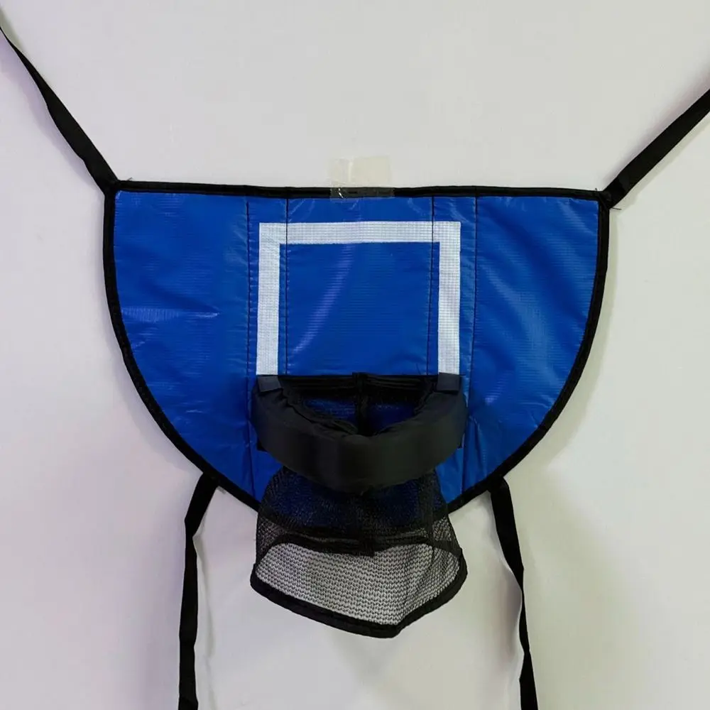 Faltbares Trampolin-Basketballkorb-Set, vielseitig einsetzbar, sicher, tragbares Basketballkorb-Spielzeug, leicht, mit Pumpe und Ball