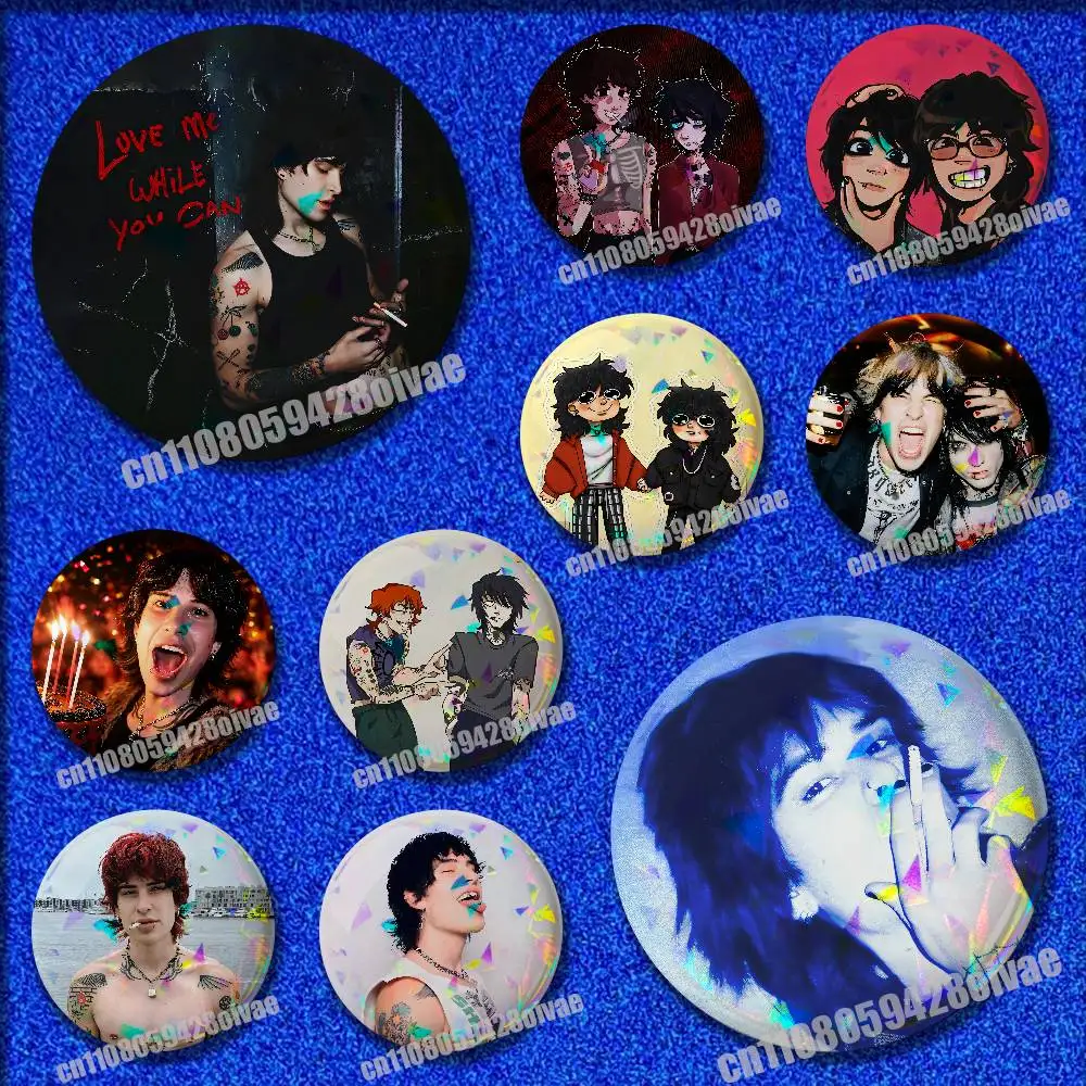 For J-Jake W-Webber Love Me While You Can Pins Insignia Badge Pin Cover Emblem Round Ornament 75mm Cosplay Brooch Button