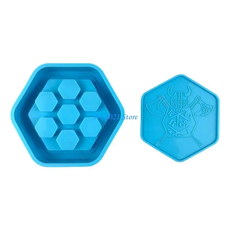 

G5GC Box Hexagonal Mold Decor Tools Decoration Desktop Crafts
