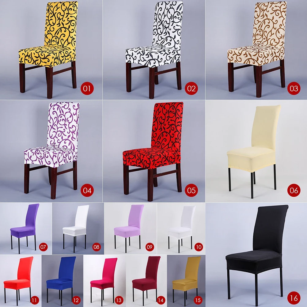 

Chair Cover Dining Room Stretch Fabric Protector Slipcover for Hard to Fit Furniture Easy Clean Celebration Wedding