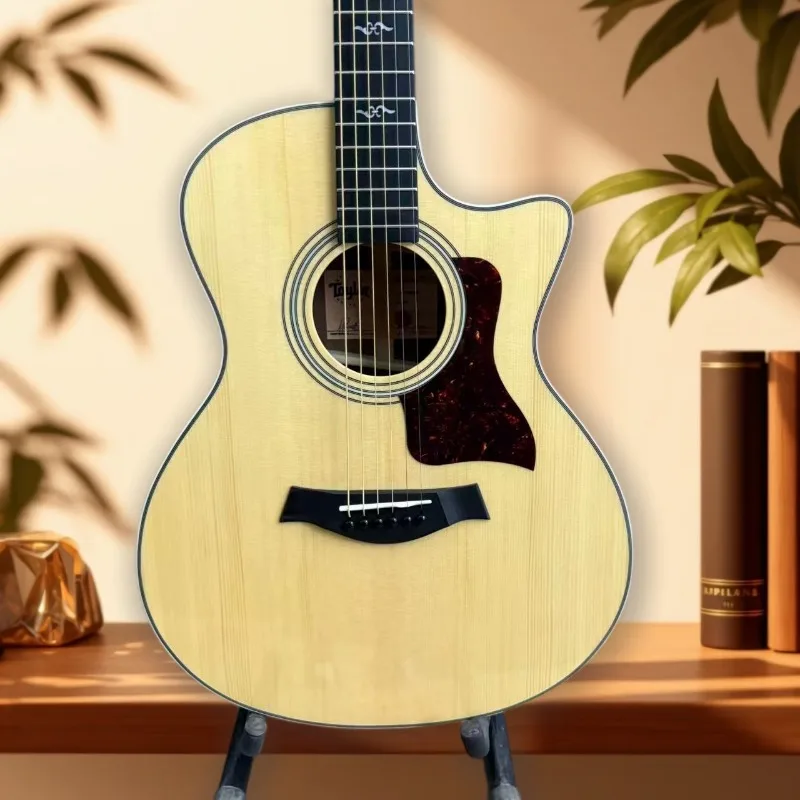 Hot Sales 114 Cutaway Acoustic Guitar Solid Spruce Top Rosewood Back Side Folk Guitar Fingerstyle and Singing Beginner