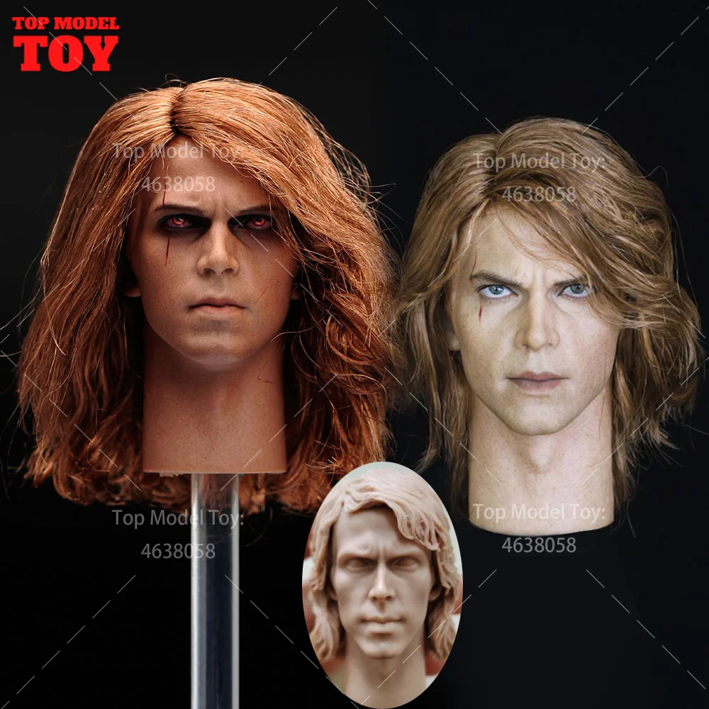 

EHTOYS 1/6 Scale Hayden Christensen Head Sculpt Planted Hair Model Fit 12'' Male Soldier Action Figure Body Dolls 3 Style