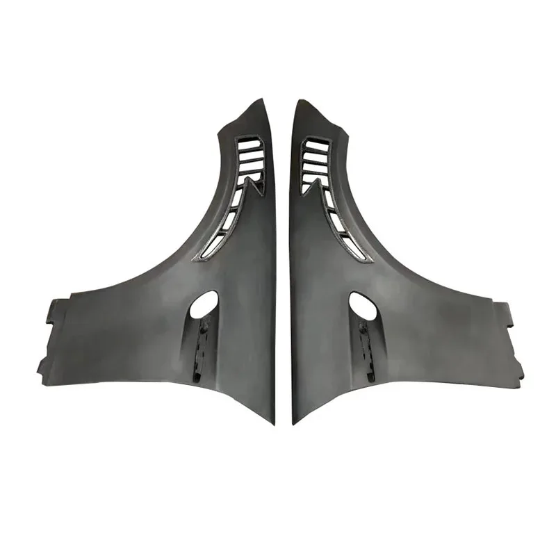 

Unpainted Fiberglass (Carbon Fiber Vent) Front Fenders Fit M3 E92 E93 2008-2013