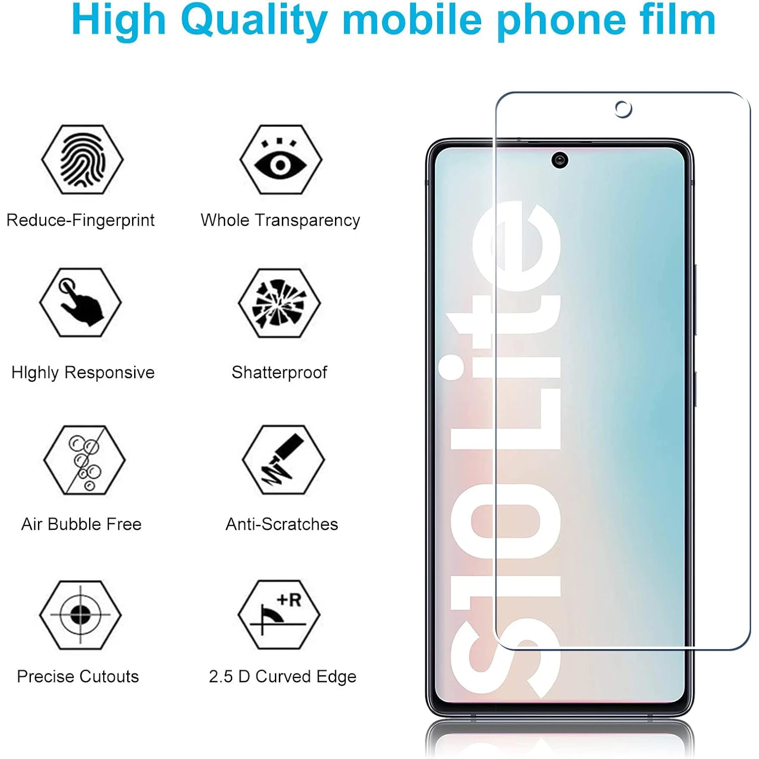 9H Tempered Glass For Samsung Galaxy S10 Lite Screen Protector Glass Film