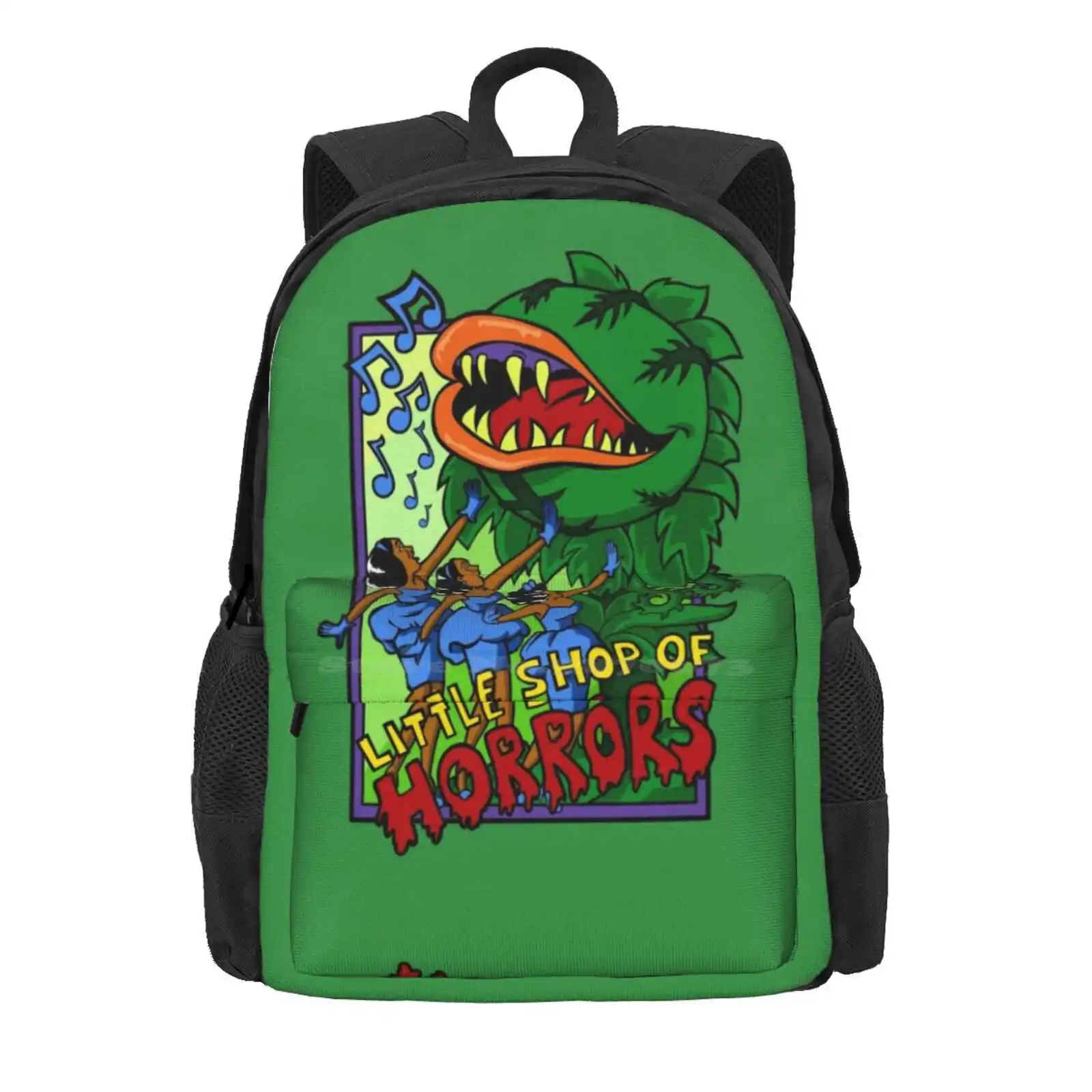 Little Shop Of Horrors Hot Sale Schoolbag Backpack Fashion Bags Little Shop Of Horrors Alan Menken Howard Ashman Audrey 2