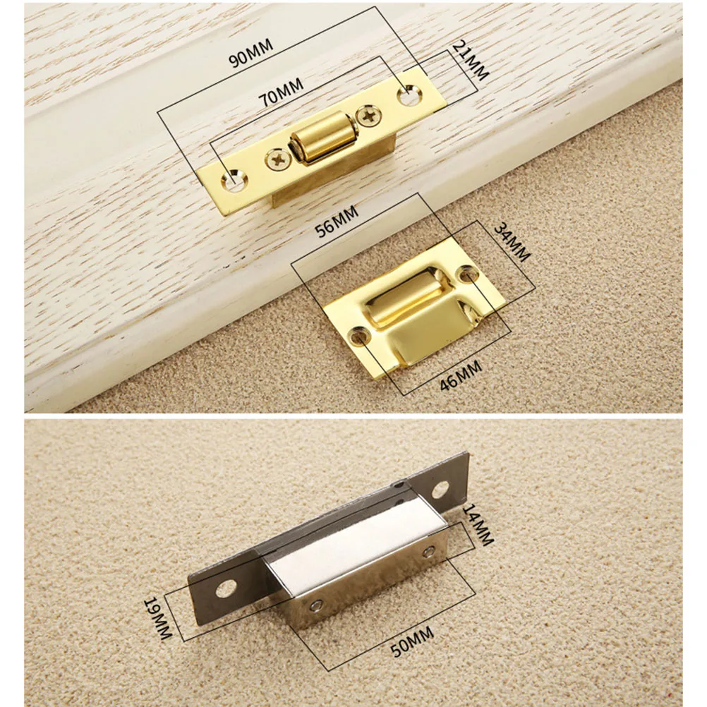 

Door Bead Adjustable Roller Catch Catches Hardware Top Beads Stainless Steel Latches