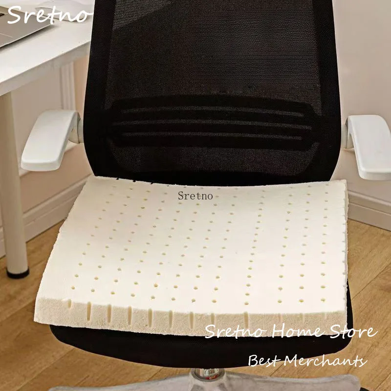 

SRETNO Natural Latex Cushion Office Chair Cushions Student Thick Stool Cushion Car Seat Cushions Home Decorations Floor Cushion