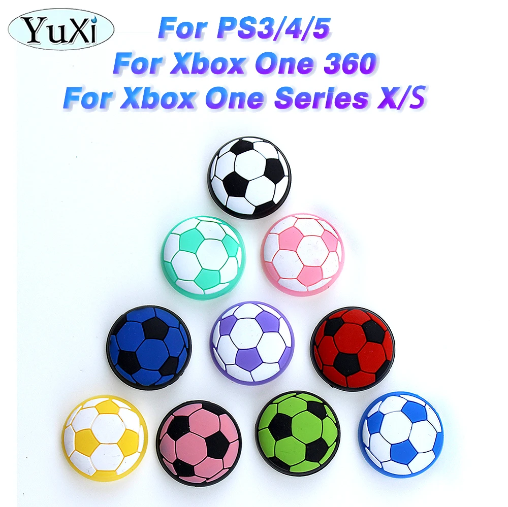 

1Pcs Thumbstick Grip Cap Soft Silicone Cover For PS5 PS4 PS3 Football Handle Cap For Xbox One 360 Xbox One Series X/S Controller