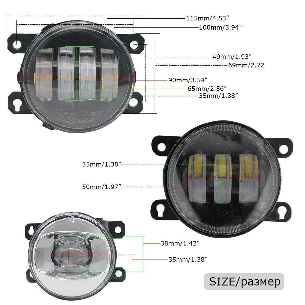 Led Lights Assembly for Citroen C5 Aircross 2018 2019 2020 2021 2022 2023 Fog Lamp Car Front Bumper Daytime Running Light 12V