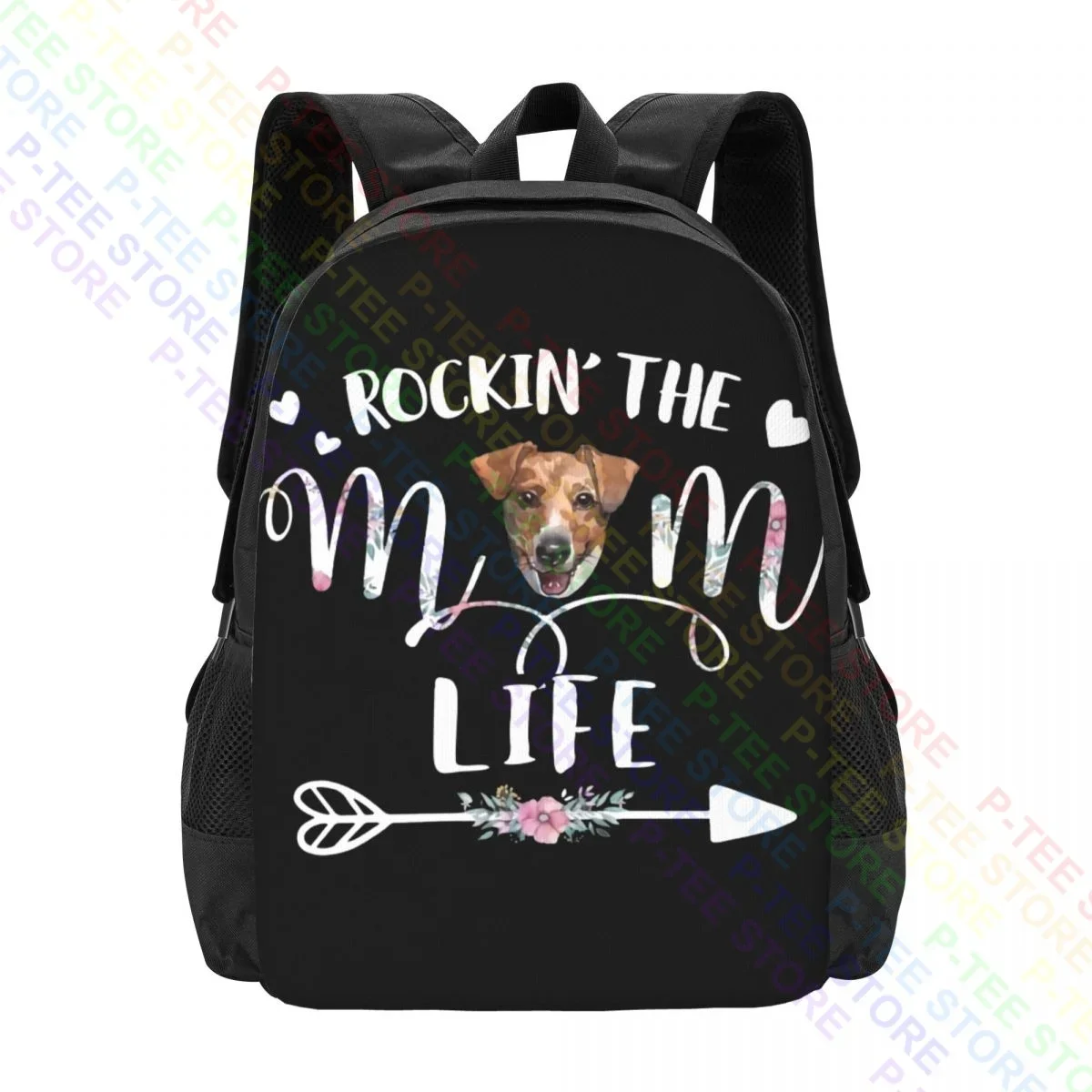 Dog Mom Dad Jack Russel TerrierBackpack Large Capacity Swimming Eco Friendly