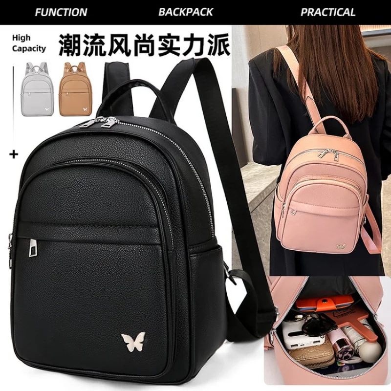 

Elegant Minimalist Leather Shopper Bag Large Capacity Casual Vintage For Business Women Simple