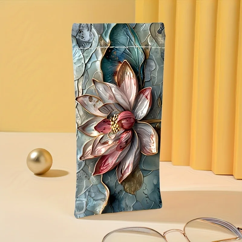 

Flower Design Eyeglass Case Portable Eyeglass Case Sunglasses Case Impact-Resistant For Outdoor Activities Office School