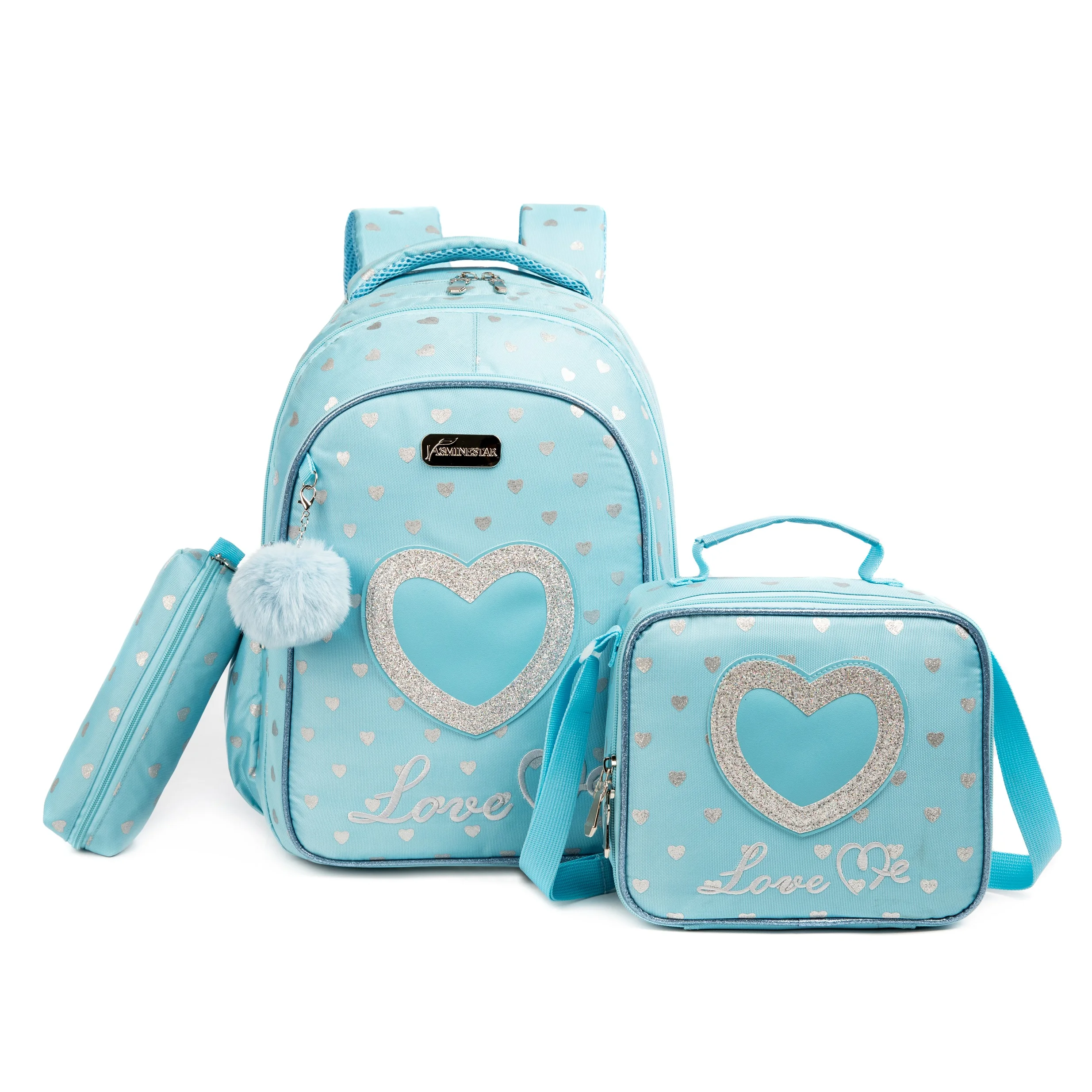 Meetbelify School Backpacks for  Elementary Primary Girls  with Lunch Bag and Pencil Case