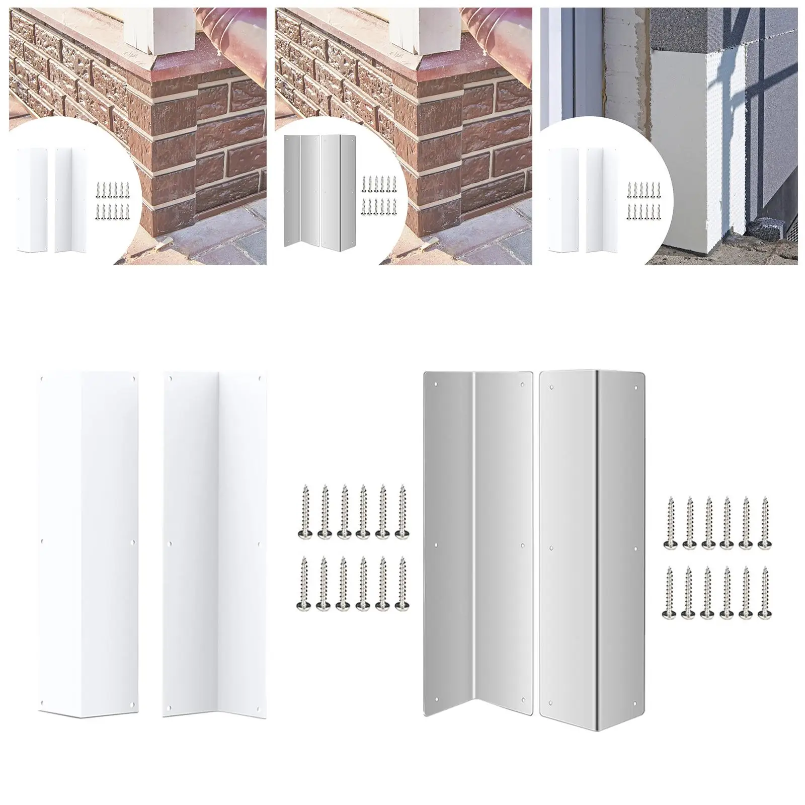 Smooth Metal Corner Protector Wall Edge Cover for Residential Commercial Protection Installation