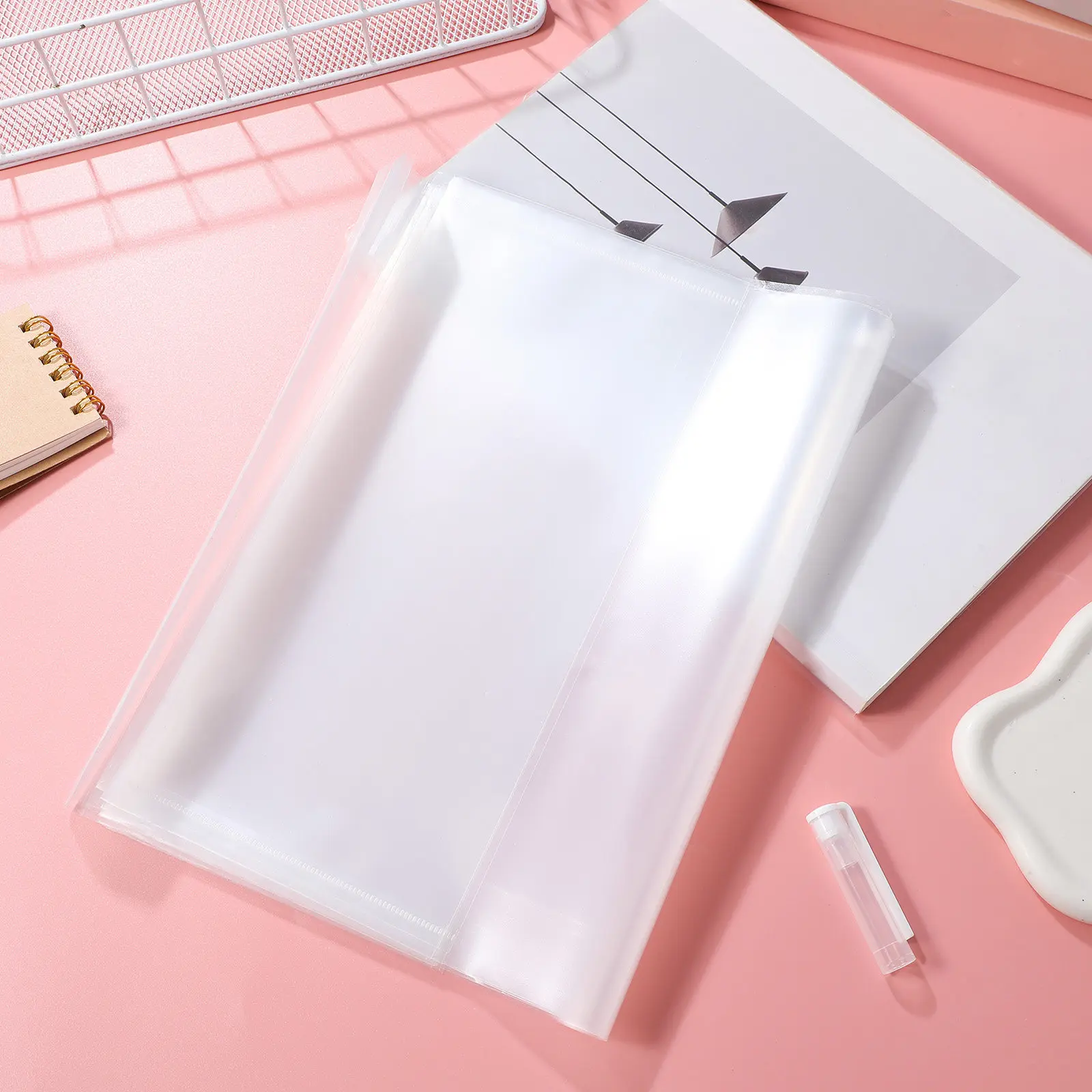 

10Pcs Transparent Waterproof Book Sleeves Non-Slip Clear Covers for Textbooks Notebooks 16K Reusable Protection Film for School