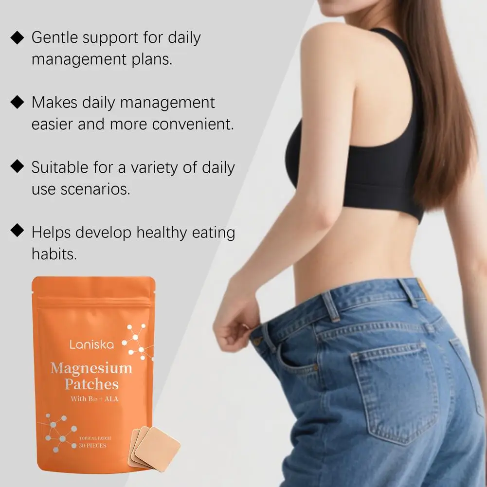Magnesium Patches For Stress Relief Muscle Support Boosts Energy Metabolism Skin Friendly Night Sleeping Patches Body Care