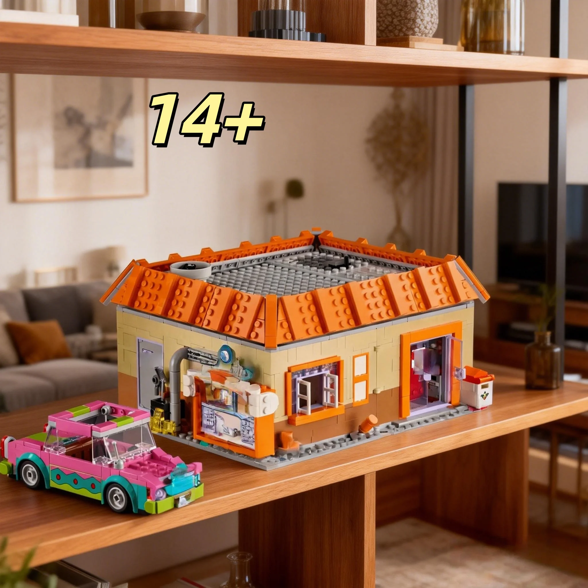 

Набор строительных блоков «Бургер-шоп» 2026: Новая креативная развивающая игрушка для детей, подарок на день рождения и Рождество