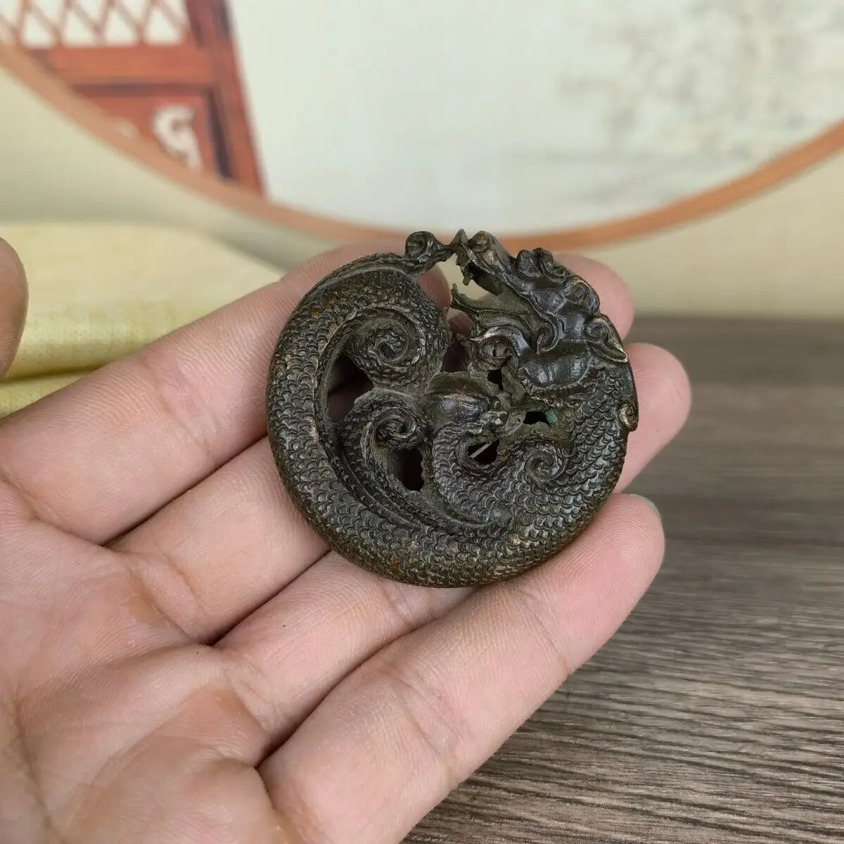 Rare Chinese bronze cool Figure statue collectable dragon Statue
