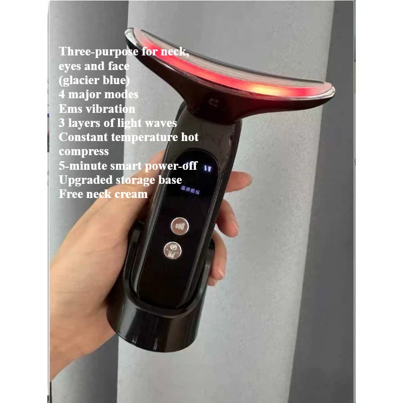

Neck Face Lift Massager Anti Wrinkle Firming Beauty Device RF Skin Tightening