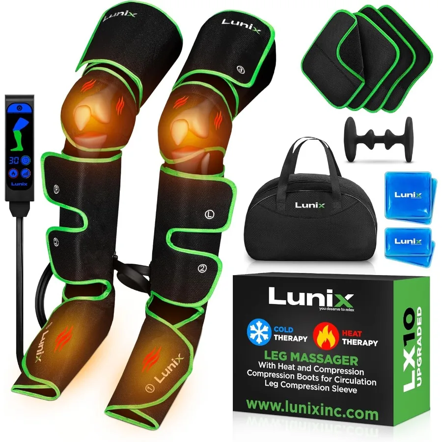 

LX10 Full Leg Massager for Circulation Compression Boots for Circulation Leg Recovery Compression System Pain Relief for Legs a