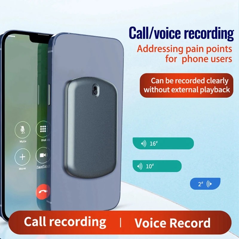 Voice Recorder Pen Mobile Phone Call Recorder Magnetic Recording Equipment For IOS/Android Meeting Interview