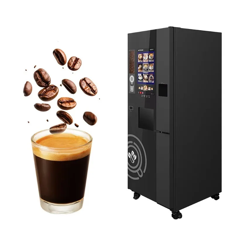 آلة المشروبات الأوتوماتيكية بالكامل للاستخدام التجاري، تحميز ميزة القهوة المطحونة الطازجة