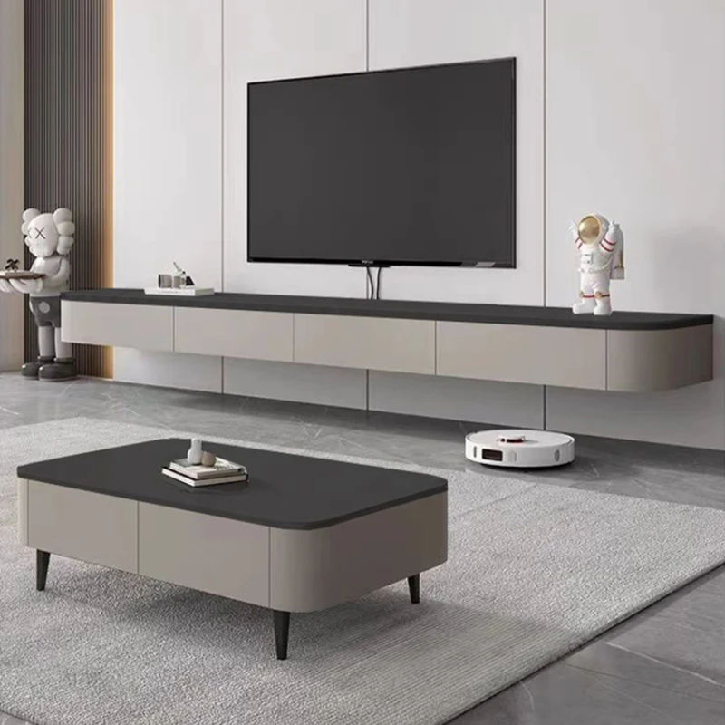 Soporte de Tv Para centro de exhibición, mueble moderno Para Sala de estar, Pedestal de almacenamiento de lujo Para entretenimiento en el suelo