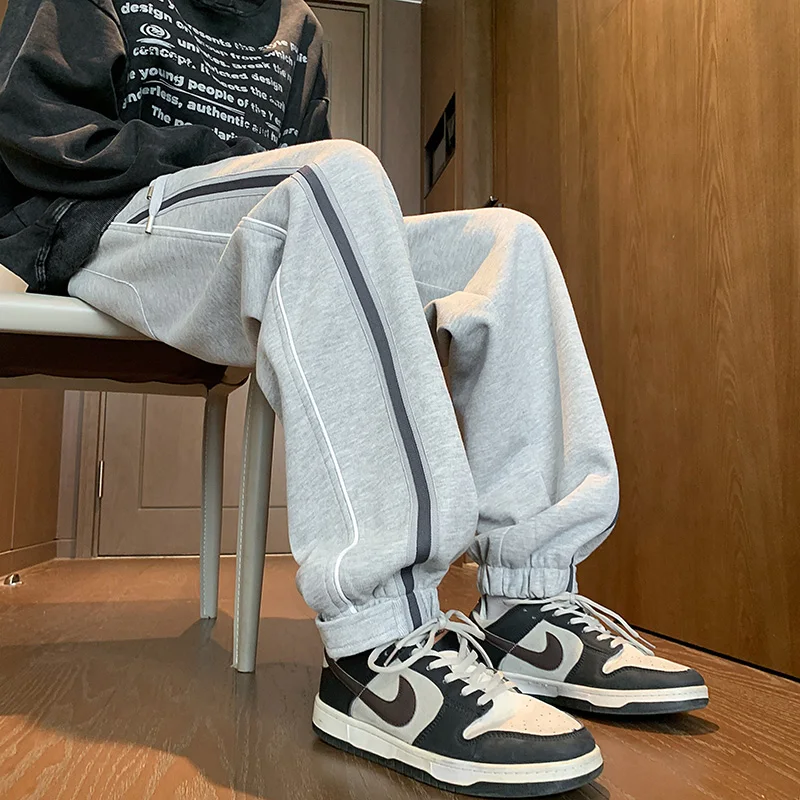 

Nice Jogger Sweatpants Men Casual Sports Pants Harajuku Fashion Brand Track Pants Casual Baggy All-Match Trousers Men Clothing