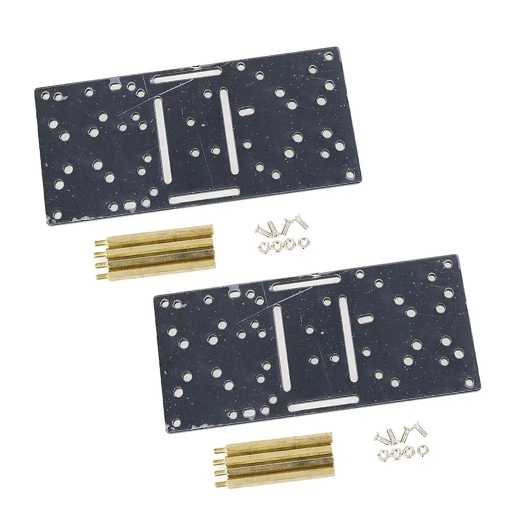 

Robot Smart Car DIY Acrylic Chassis Sturdy Replacement Kit Accessories for Electronics Assembly