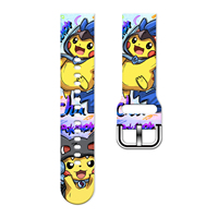 20MM 22MM Pokemon 1 print watch strap for Samsung Galaxy Watch 7/6/5 40mm 44mm Band Replaceable Bracelet for Xiaomi Huawei Watch