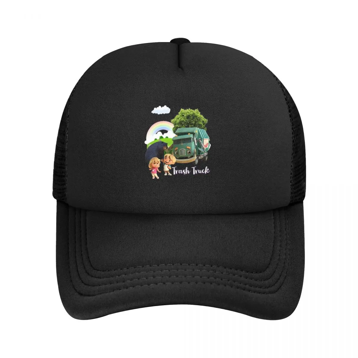 Trash Truck Animation,Trash Truck Netflix Mesh Baseball Caps Snapback Baseball Hats Breathable Casual Casquette Outdoor Unisex