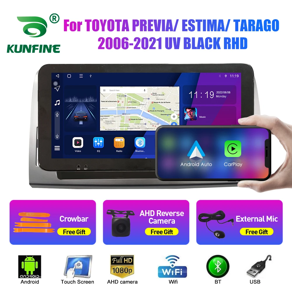 

10.33 Inch Car Radio For TOYOTA PREVIA/ ESTIMA/ TARAGO 2Din Android Car Stereo DVD GPS Navigation Player QLED Screen Carplay