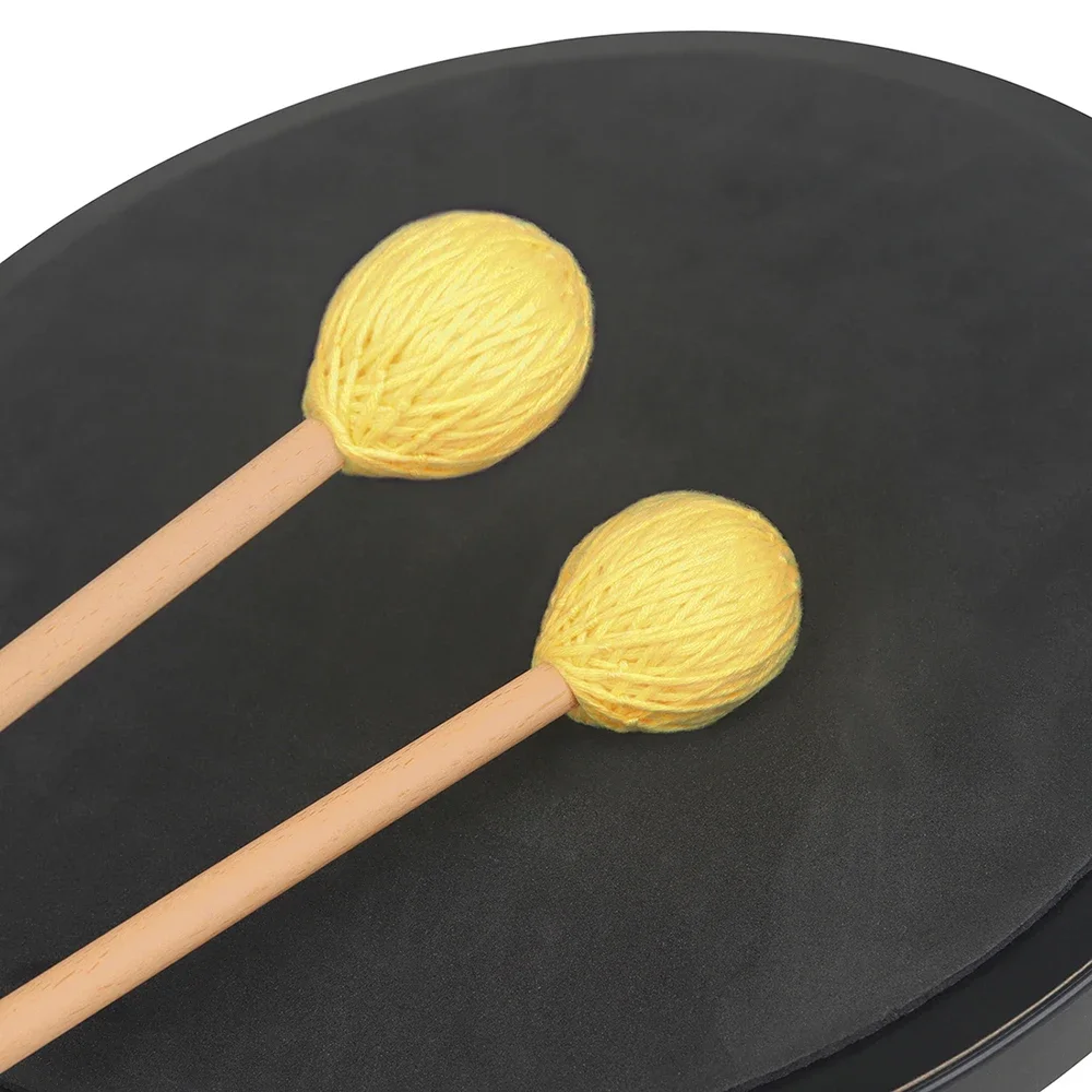 IRIN Marimba Mallets Middle Stick Yellow Xylophone Mallet Drum Sticks Maple Handle Percussion Instrument Accessories Mallet