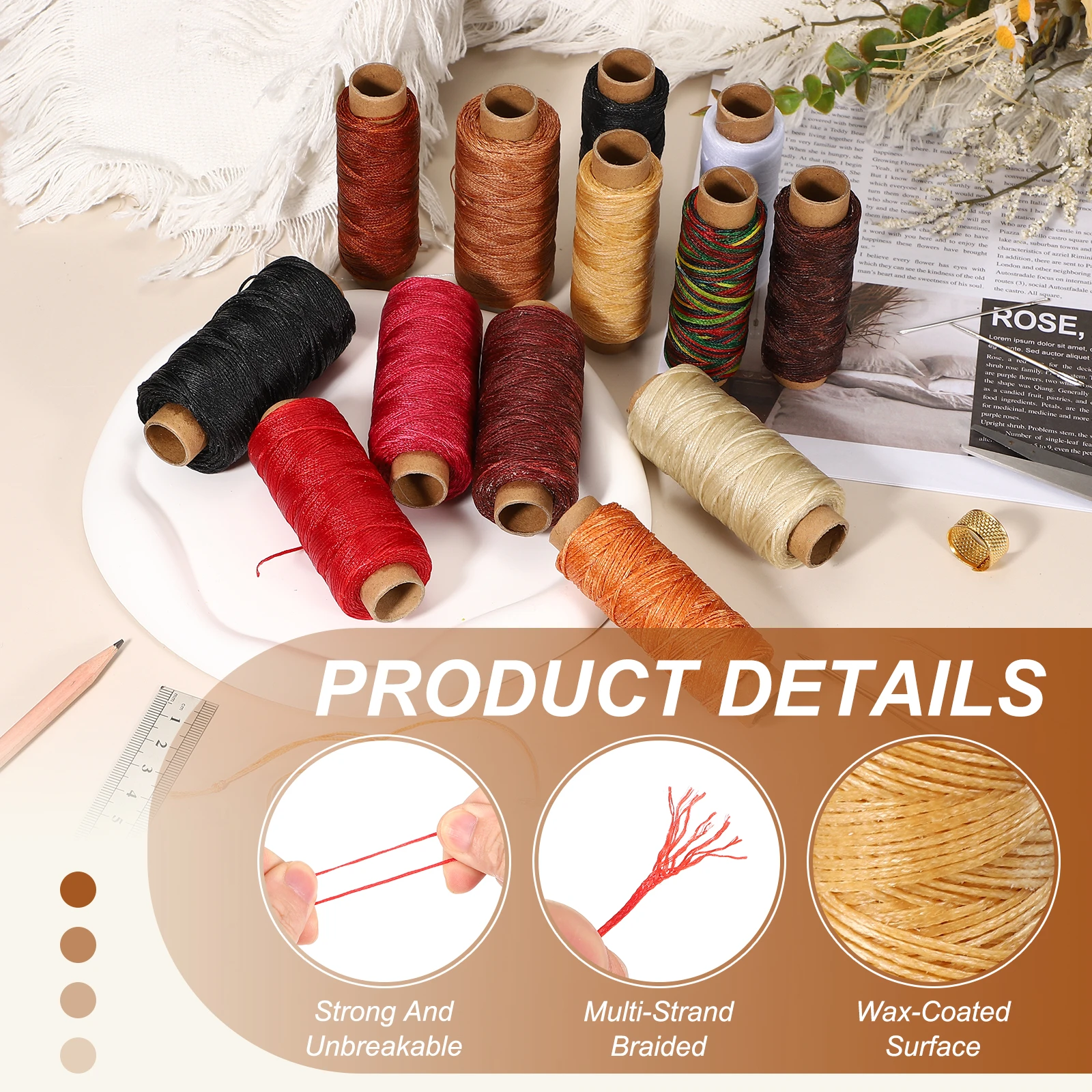 Fio Encerado, Cordão de 0,8mm - Leatherwork Thread avaliação e preço