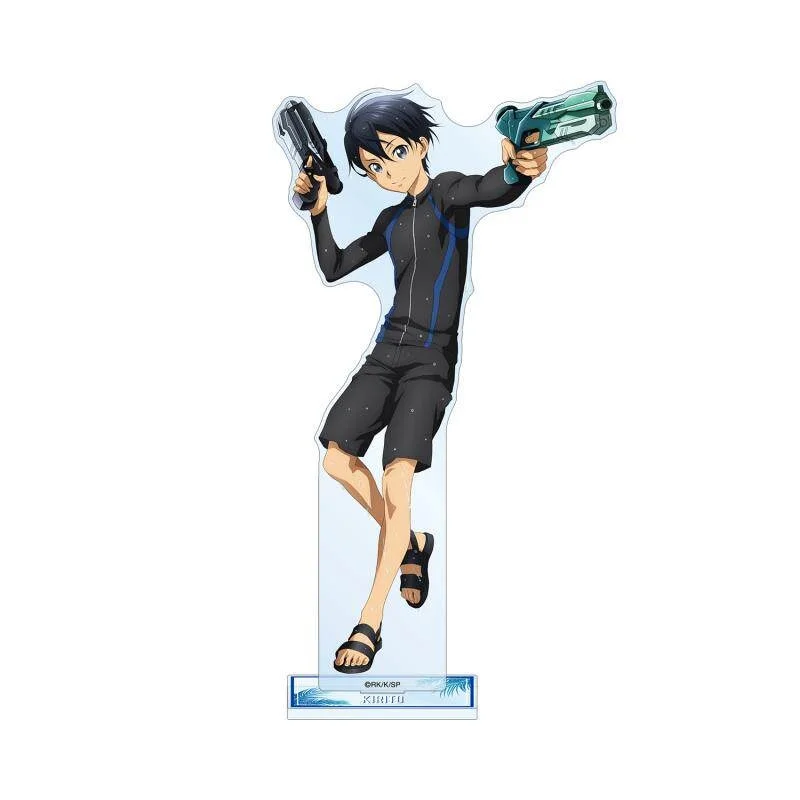 Sword Art Online Kazuto Kirigaya Asuna Yuuki Acrylic Figure Stand Figure Desktop Ornament Collecting Accessories Keychain