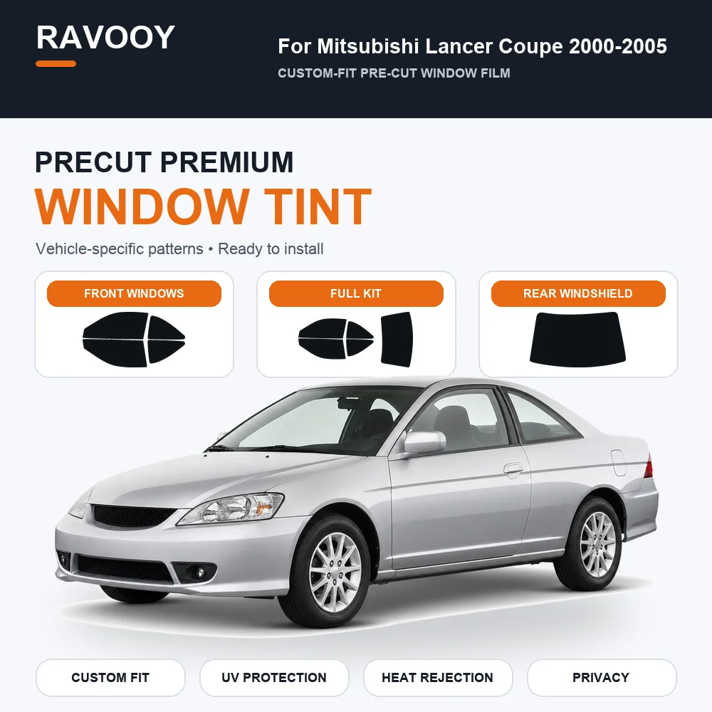 Premium Precut Window Tint Kit Front Rear Windows For Mitsubishi Lancer Coupe 2000-2005 Complete Set Car Solar Nano Ceramic Film