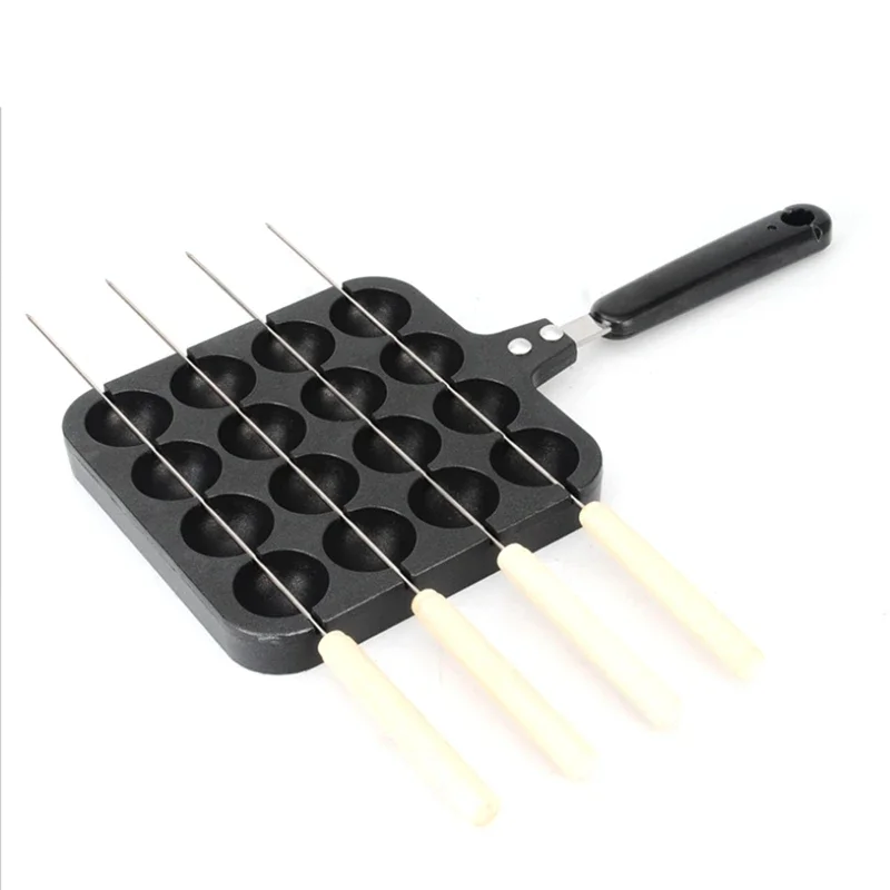 16 Holes Aluminum Takoyaki Maker Grill Pan Octopus Ball Plate Home Cooking Baking Forms Mold Tray Baking Kitchen Tools