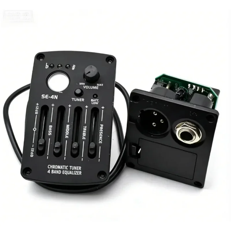 SE-4N 4-полосный эквалайзер для классической гитары с тюнером и интерфейсом прямые поставки завода