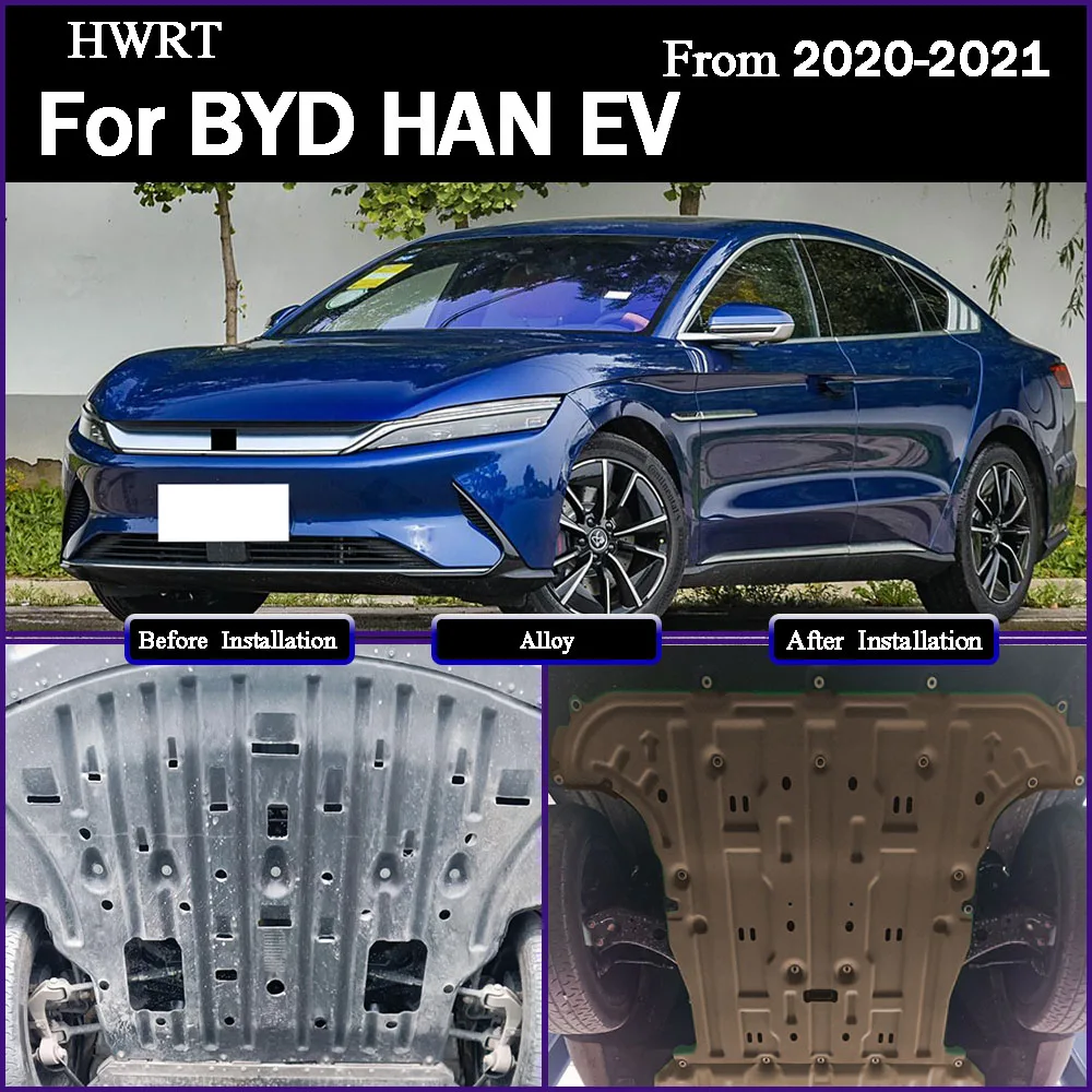 

Car Under Engine Guard Mudguard Board Splash Shield Mud Fender Plate Panel For BYD HAN EV 2020-2021 Motor Protection Board