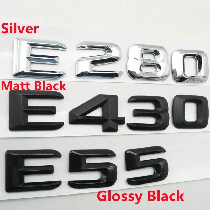 Logotipo do emblema do tronco 3d para mercedes benz e-class w210 w211 e43 e53 e63 e55 e200 e220 e250 e280 e320 e350 e420 e550 e500 e430