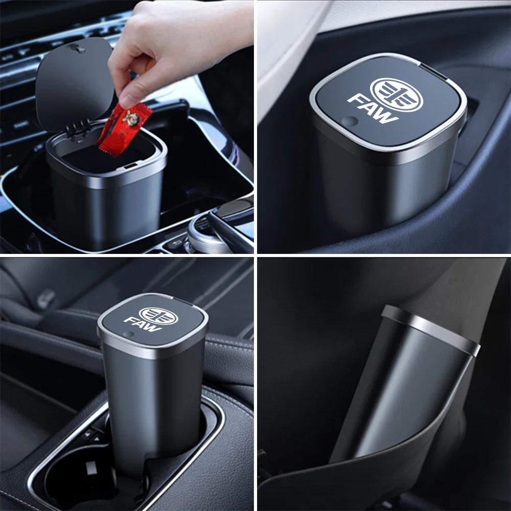 سلة مهملات السيارة من أجل FAW ، علبة القمامة ، ملحقات السيارات ، V5 ، X80 ، B50 ، Besturn X40 ، T77 ، V2 ، Vita ، F5 ، V70 ، D60 ، J6 ، F1 ، V80 ، b70 ، R7 ، N5 ، N7 ، B30 ، T33 #5