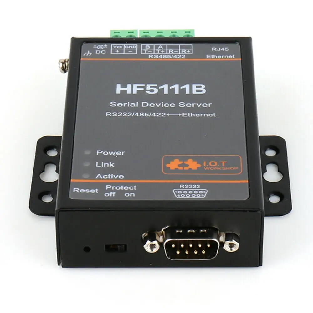 Imagem -03 - Dispositivo de Servidor Serial Hf5111b Conversor Ethernet Módulo Dtu Rs232 Rs485 Rs422