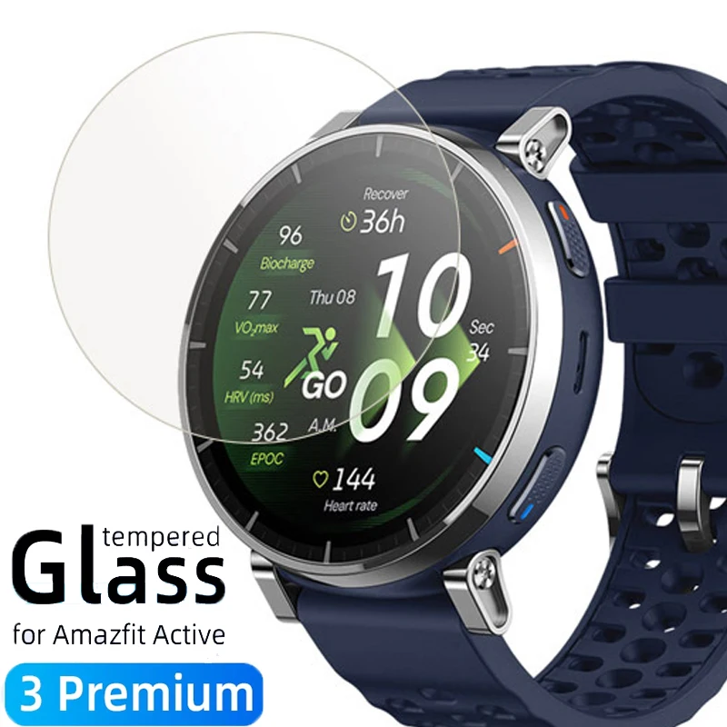Tempered Glass Films For Huami Amazfit Active 3 Premium Smart Watch Screen Protector Protective Film For Huami Amazfit Active 3