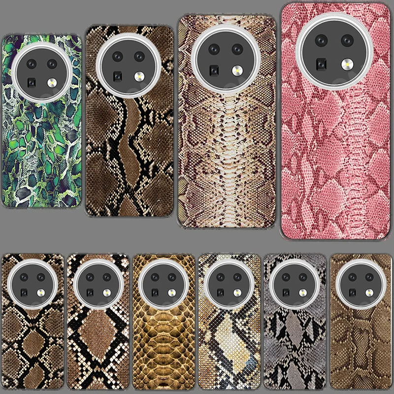 It looks like real snake skin Case for Huawei Mate 10 20 30 Lite 40 Pro P50 P40 Lite P30 Pro P20 P10 TPU Soft Phone Cover