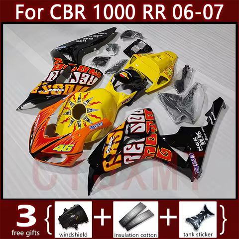 ABS Injection Motorcycle Fairing Kit For Honda CBR1000 CBR 1000 RR 2006 2007 Fairings Set CBR1000RR 06 07 Painted Bodyframe Case