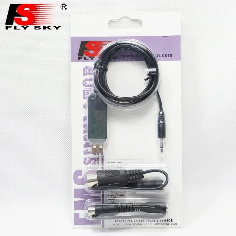 FLYSKY-RC USBフライトシミュレーターケーブルセット、FS-SM100、sm100、オリジナル